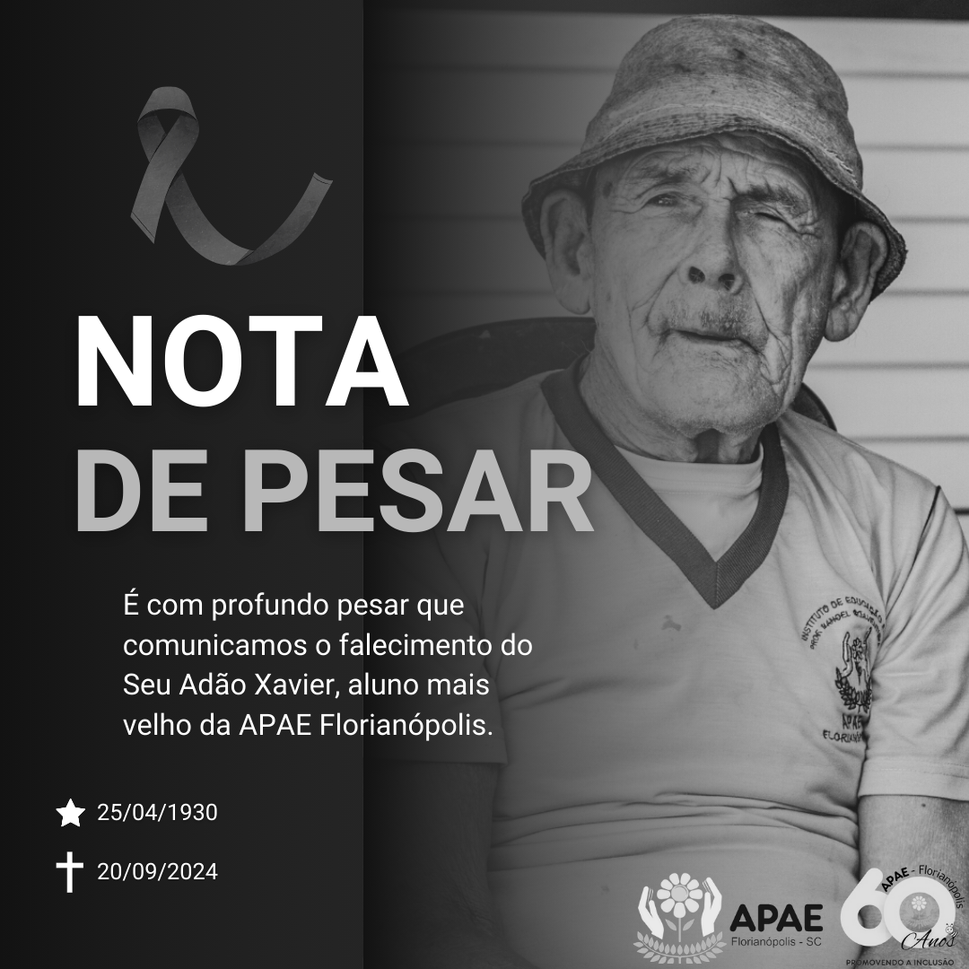 Nota de Pesar APAE Florianópolis